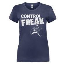 Load image into Gallery viewer, Control Freak - T Shirt - CONTROL_FREAK_-_Ladies_-_navyblue