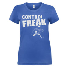 Load image into Gallery viewer, Control Freak - T Shirt - CONTROL_FREAK_-_Ladies_-_royalblue