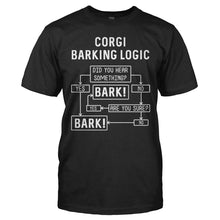 Load image into Gallery viewer, Corgi Barking Logic - T Shirt - CORGI_BARKING_LOGIC_-_Men_-_black