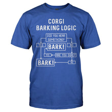 Load image into Gallery viewer, Corgi Barking Logic - T Shirt - CORGI_BARKING_LOGIC_-_Men_-_royalblue