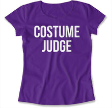 Load image into Gallery viewer, Costume Judge - T Shirt - COSTUME_JUDGE_-_womens_-_purple