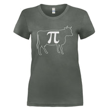 Load image into Gallery viewer, Cow Pi - T Shirt - COW_PI-_Ladies_-_Charcoal