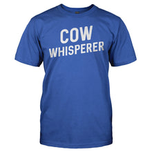 Load image into Gallery viewer, Cow Whisperer - T Shirt - COW_WHISPERER_-_Men_-_royalblue