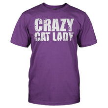 Load image into Gallery viewer, Crazy Cat Lady - T Shirt - CRAZY_CAT_LADY_-_Men_-_purple