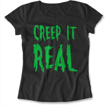 Load image into Gallery viewer, Creep It Real - T Shirt - CREEP_IT_REAL_-_womens_-_black