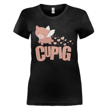 Load image into Gallery viewer, Cupig - T Shirt - CUPIG-_Ladies_-_Black