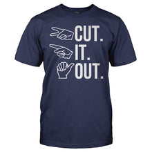 Load image into Gallery viewer, Cut. It. Out. - T Shirt - CUT_IT_OUT_-_men_-_navy
