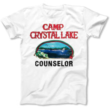 Load image into Gallery viewer, Camp Crystal Lake Counselor - T Shirt - Camp_Crystal_Lake_Counselor_men_white