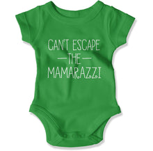 Load image into Gallery viewer, Can't Escape the Mamarazzi - Baby Bodysuit - Can_t_Escape_the_Mamarazzi_-_Baby_One-Piece_irish_green