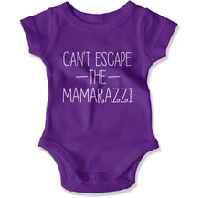 Load image into Gallery viewer, Can't Escape the Mamarazzi - Baby Bodysuit - Can_t_Escape_the_Mamarazzi_-_Baby_One-Piece_purple