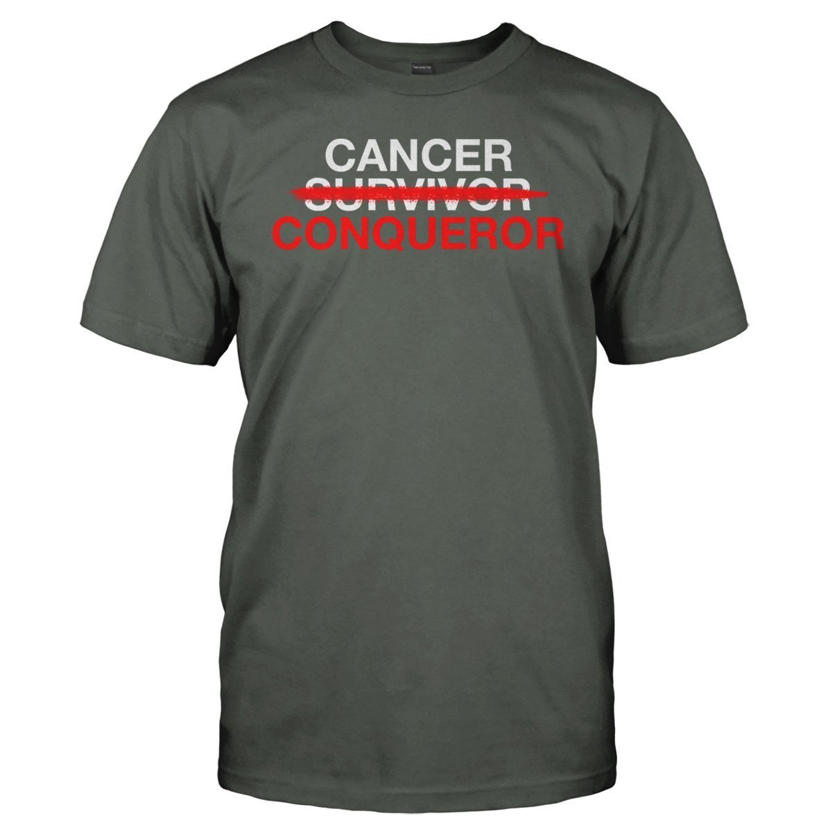 Load image into Gallery viewer, Cancer Conqueror - T Shirt - Cancer_Conqueror_men_charcoal
