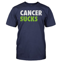 Load image into Gallery viewer, Cancer Sucks - T Shirt - Cancer_Sucks_navy