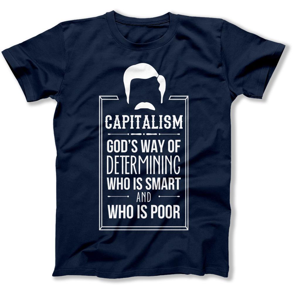 Load image into Gallery viewer, Capitalism - T Shirt - Capitalism_men_navy