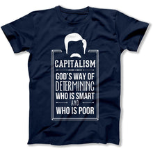 Load image into Gallery viewer, Capitalism - T Shirt - Capitalism_men_navy