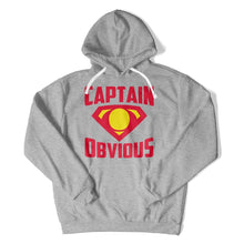 Load image into Gallery viewer, Captain Obvious - T Shirt - Captain_Obvious_hoodie_heather