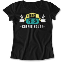 Load image into Gallery viewer, Central Perk Coffee House - T Shirt - Central_Perk_Coffee_House_women_blac