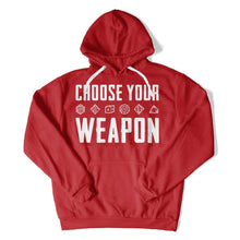 Load image into Gallery viewer, Choose Your Weapon - D &amp; D Dice - T Shirt - Choose_Your_Weapon_hoodie_red