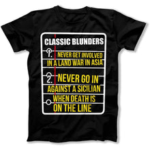Load image into Gallery viewer, Classic Blunders - T Shirt - Classic_Blunders_men_black