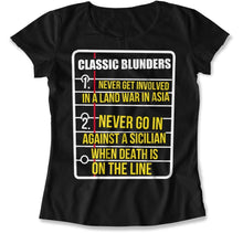 Load image into Gallery viewer, Classic Blunders - T Shirt - Classic_Blunders_women_black
