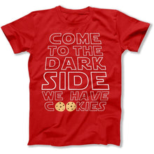 Load image into Gallery viewer, Come to the Dark Side, We Have Cookies - T Shirt - Come_to_the_Dark_Side_We_Have_Cookies_men_red
