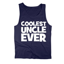 Load image into Gallery viewer, Coolest Uncle Ever Tank Top - Coolest_Uncle_Ever_navy