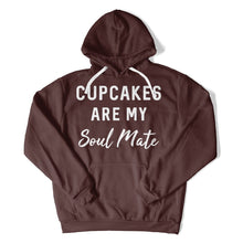 Load image into Gallery viewer, Cupcakes Are My Soul Mate - T Shirt - Cupcakes_Are_My_Soul_Mate_hoodie_maroon