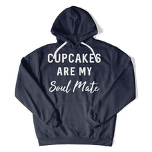 Load image into Gallery viewer, Cupcakes Are My Soul Mate - T Shirt - Cupcakes_Are_My_Soul_Mate_hoodie_navy