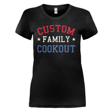 Load image into Gallery viewer, (Custom) Family Cookout - Personalized - T Shirt - Custom_-Family-Cookout---Personalized---ladies---Black