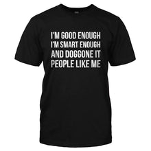 Load image into Gallery viewer, Daily Affirmation With Stuart Smalley - T Shirt - DAILY_AFFIRMATION_WITH_STUART_SMALLEY-_Men_-_Black