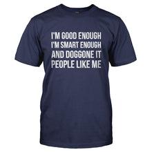 Load image into Gallery viewer, Daily Affirmation With Stuart Smalley - T Shirt - DAILY_AFFIRMATION_WITH_STUART_SMALLEY-_Men_-_Navy