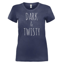 Load image into Gallery viewer, Dark &amp; Twisty - T Shirt - DARK___TWISTY-_Ladies_-_Navy