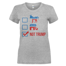 Load image into Gallery viewer, Democrat, Republican, Not Trump - T Shirt - DEMOCRAT_REPUBLICAN_NOT_TRUMP_-_ladies_-_heathergrey