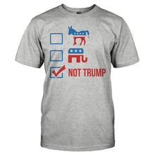 Load image into Gallery viewer, Democrat, Republican, Not Trump - T Shirt - DEMOCRAT_REPUBLICAN_NOT_TRUMP_-_men_-_heathergrey