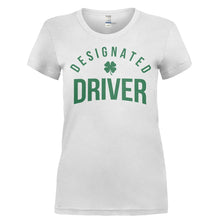 Load image into Gallery viewer, Designated Driver - T Shirt - DESIGNATED_DRIVER-_Ladies_-_White