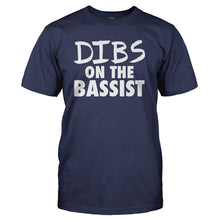 Load image into Gallery viewer, Dibs On The Bassist - T Shirt - DIBS_ON_THE_BASSIST_-_Men_-_Navyblue