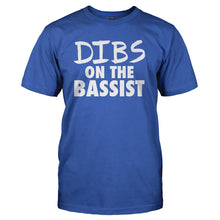 Load image into Gallery viewer, Dibs On The Bassist - T Shirt - DIBS_ON_THE_BASSIST_-_Men_-_Royalblue
