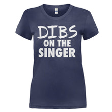 Load image into Gallery viewer, Dibs On The Singer - T Shirt - DIBS_ON_THE_SINGER_-_Ladies_-_navyblue
