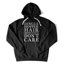 Load image into Gallery viewer, Dinglehopper Hair Don't Care - T Shirt - DINGLEHOPPER_HAIR_DON_T_CARE_hoodie_black