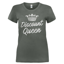 Load image into Gallery viewer, Discount Queen - T Shirt - DISCOUNT_QUEEN-_Ladies_-_Charcoal