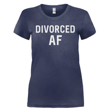 Load image into Gallery viewer, Divorced AF - T Shirt - DIVORCED_AF-_Ladies_-_Navy