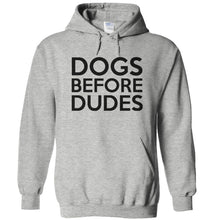 Load image into Gallery viewer, Dogs Before Dudes - T Shirt - DOGS_BEFORE_DUDES_-_hoodies_-_heathergrey