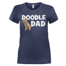 Load image into Gallery viewer, Doodle Dad - T Shirt - DOODLE_DAD_-_Ladies_-_navyblue