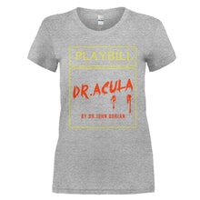 Load image into Gallery viewer, Dr. Acula by Dr. John Dorian - T Shirt - DR.-ACULA-BY-DR.-JOHN-DORIAN---womens-grey