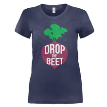 Load image into Gallery viewer, Drop The Beet - T Shirt - DROP_THE_BEET_-_Ladies_-_navyblue