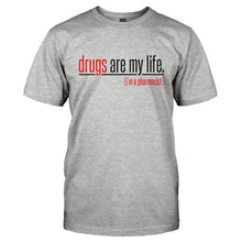 Load image into Gallery viewer, Drugs Are My Life - T Shirt - DRUGS_ARE_MY_LIFE-_Men_-_Grey
