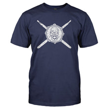 Load image into Gallery viewer, Drums and Crossbones - T Shirt - DRUMS_AND_CROSSBONES_-_Men_-_navyblue