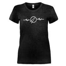 Load image into Gallery viewer, Drums Heartbeat - T Shirt - DRUMS_HEARTBEAT_-_Ladies_-_black