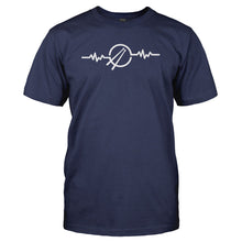 Load image into Gallery viewer, Drums Heartbeat - T Shirt - DRUMS_HEARTBEAT_-_Men_-_navyblue
