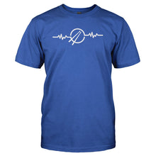 Load image into Gallery viewer, Drums Heartbeat - T Shirt - DRUMS_HEARTBEAT_-_Men_-_royalblue