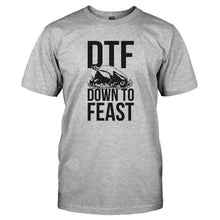 Load image into Gallery viewer, DTF - Down to Feast - T Shirt - DTF_-_DOWN_TO_FEAST-_Men_-_Grey